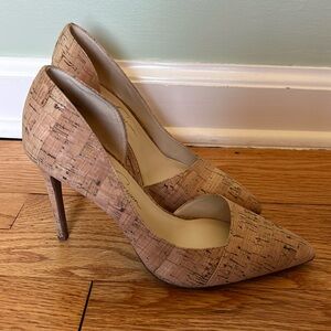 Jessica Simpson Natural Cork Pumps Heels 7.5